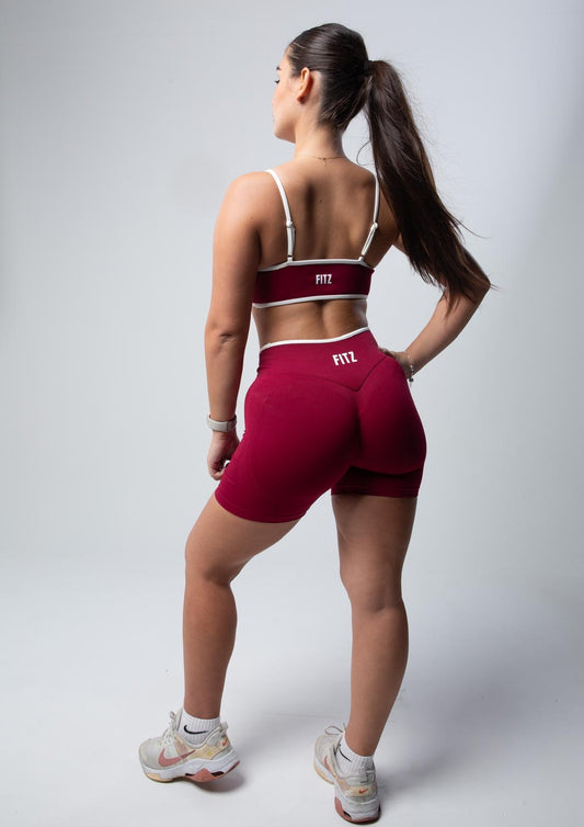 Claret Shorts + Sports Top Set
