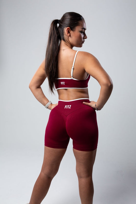 Claret Shorts + Sports Top Set