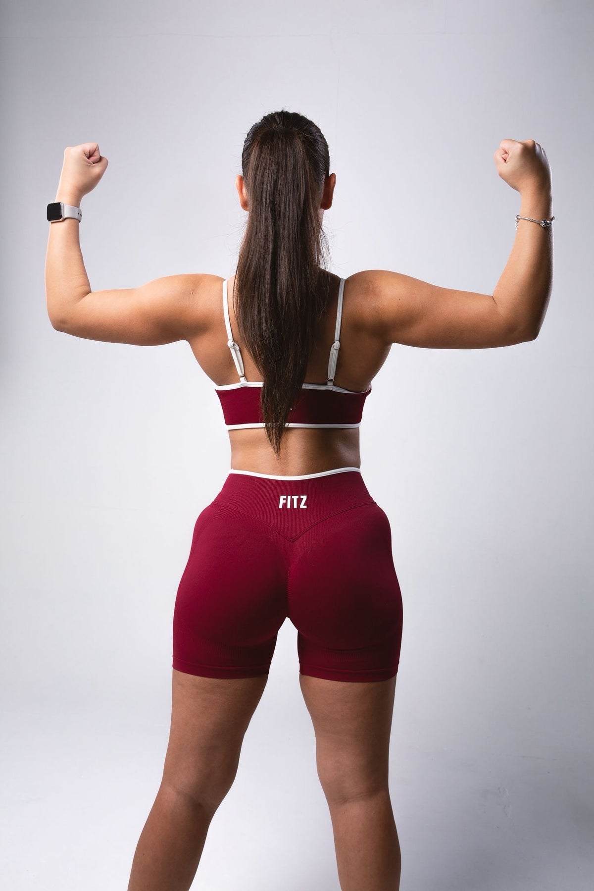 Claret Shorts + Sports Top Set