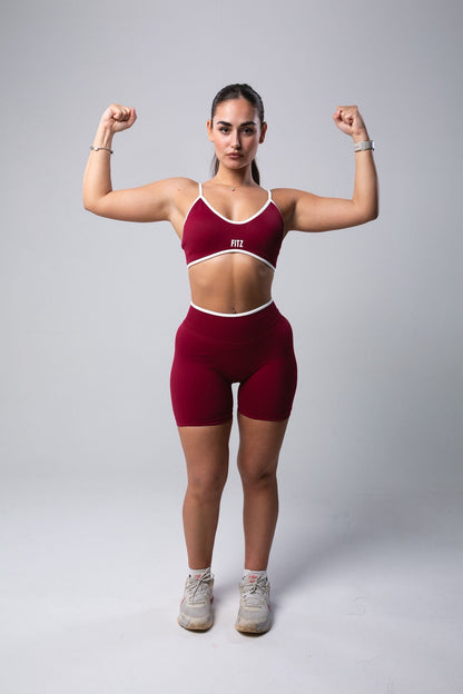 Claret Shorts + Sports Top Set